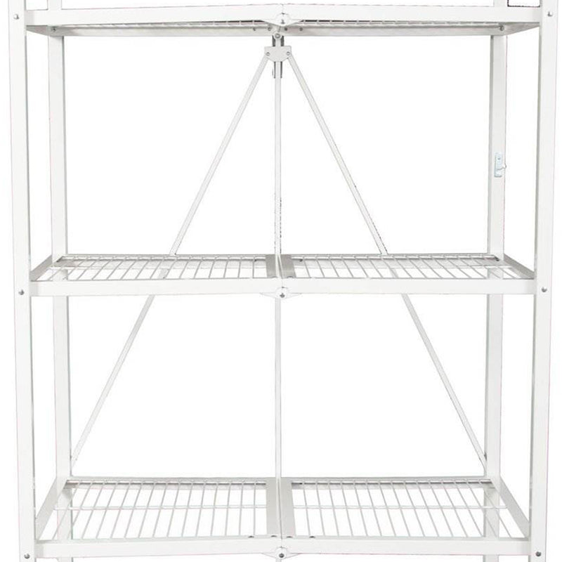 Origami 5 Tier Collapsible  Household General Purpose Shelf, White (Open Box)
