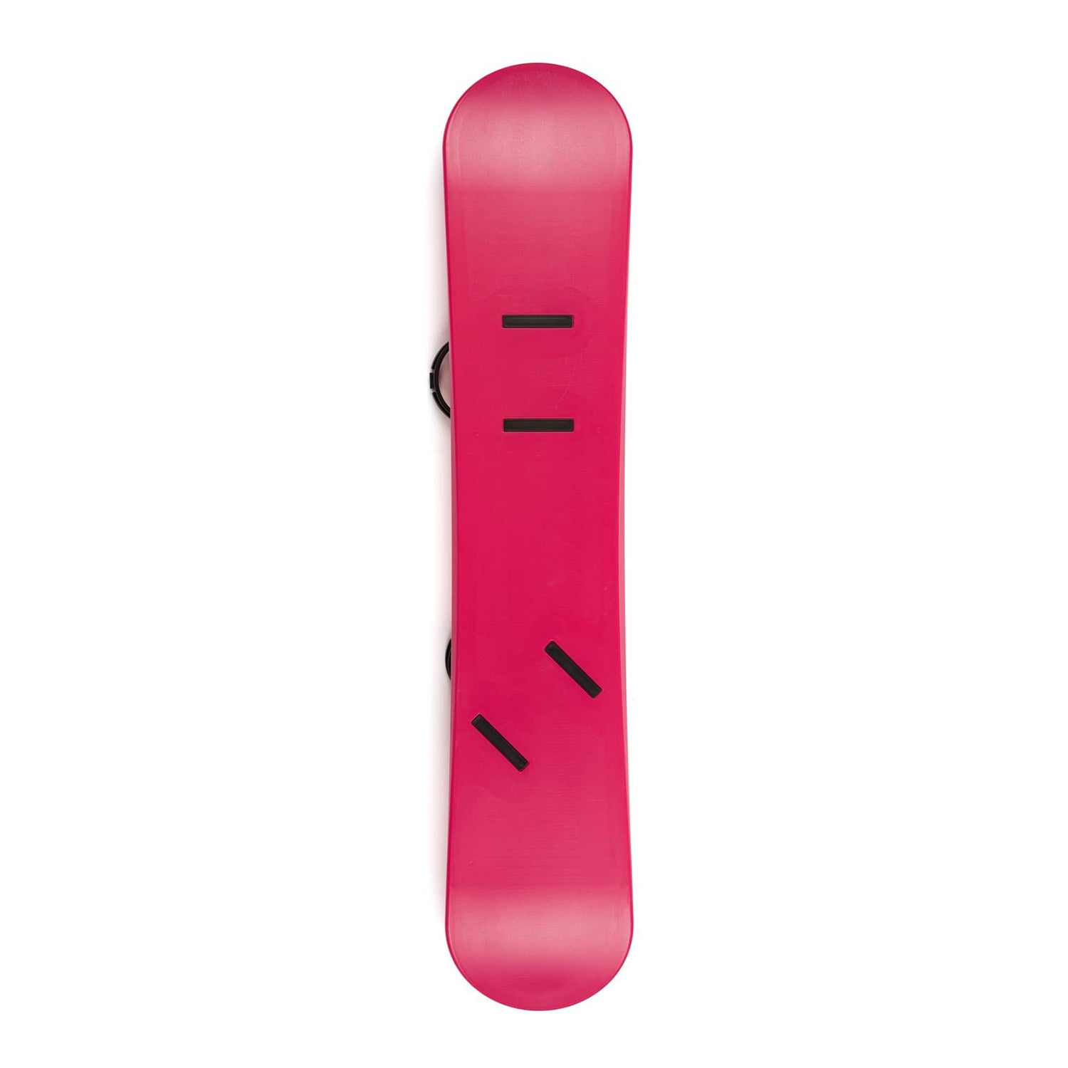 Lucky Bums 120cm Youth Kids Plastic Snowboard with Adjustable Bindings, Pink