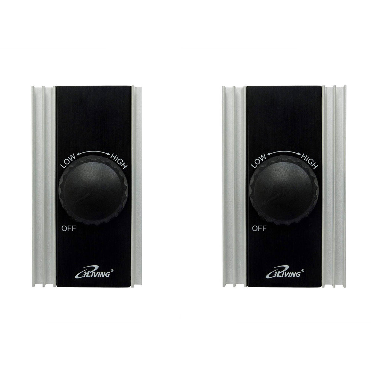 iLIVING Solid State Variable Adjustable Precision Fan Speed Controller (2 Pack)
