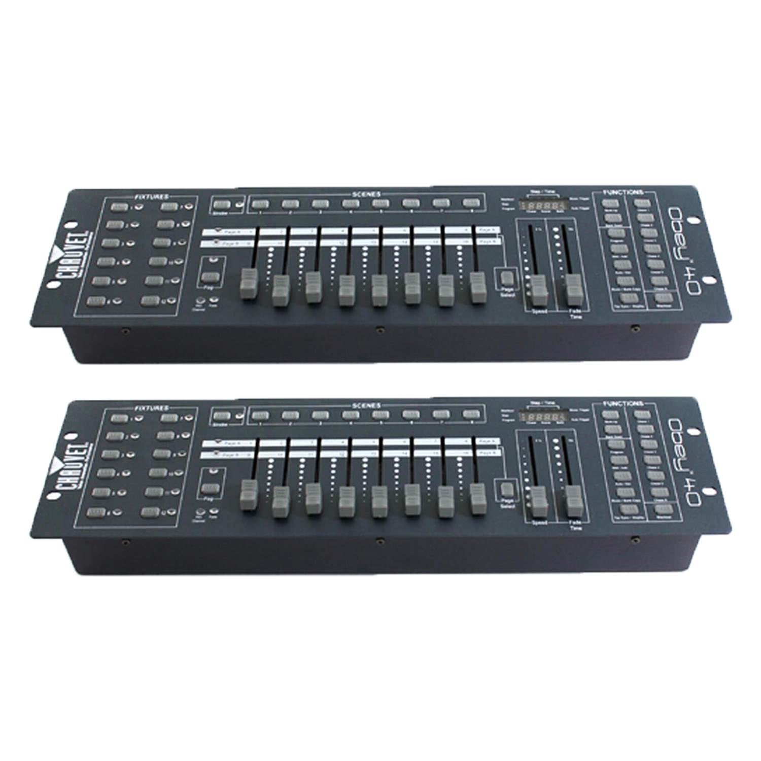 Chauvet Obey40 Obey 40 16 Channel Universal DJ LED Light Controller (2 Pack)