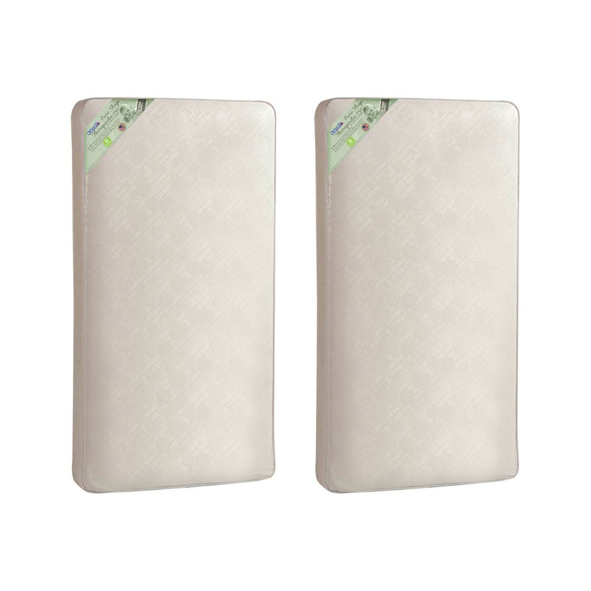 Kolcraft Infant and Toddler Therapeutic 150 Waterproof Crib Mattress (2 Pack)