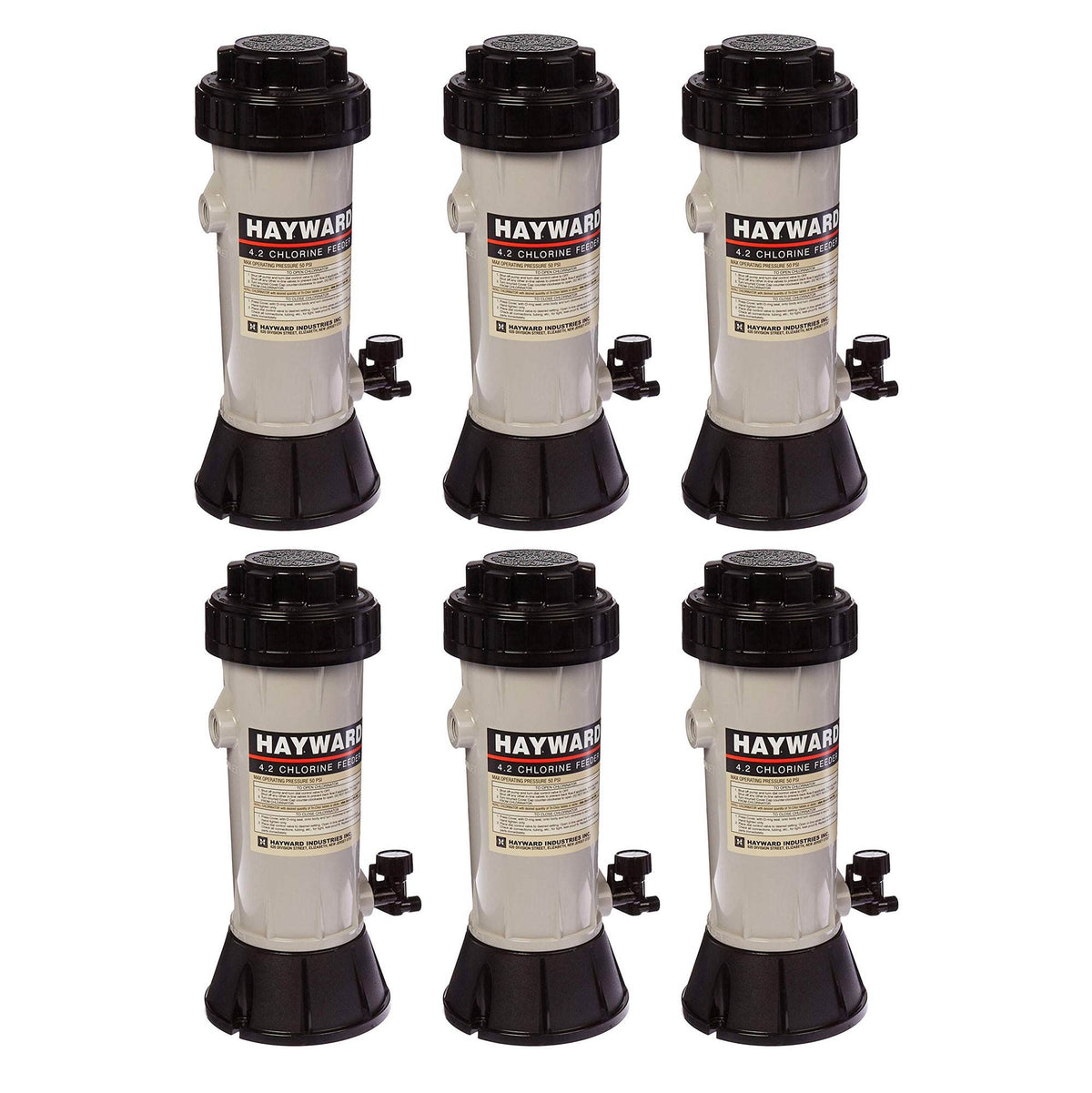 Hayward CL110 Automatic Pool Off-Line Chemical Trichlor Chlorine Feeder (6 Pack)