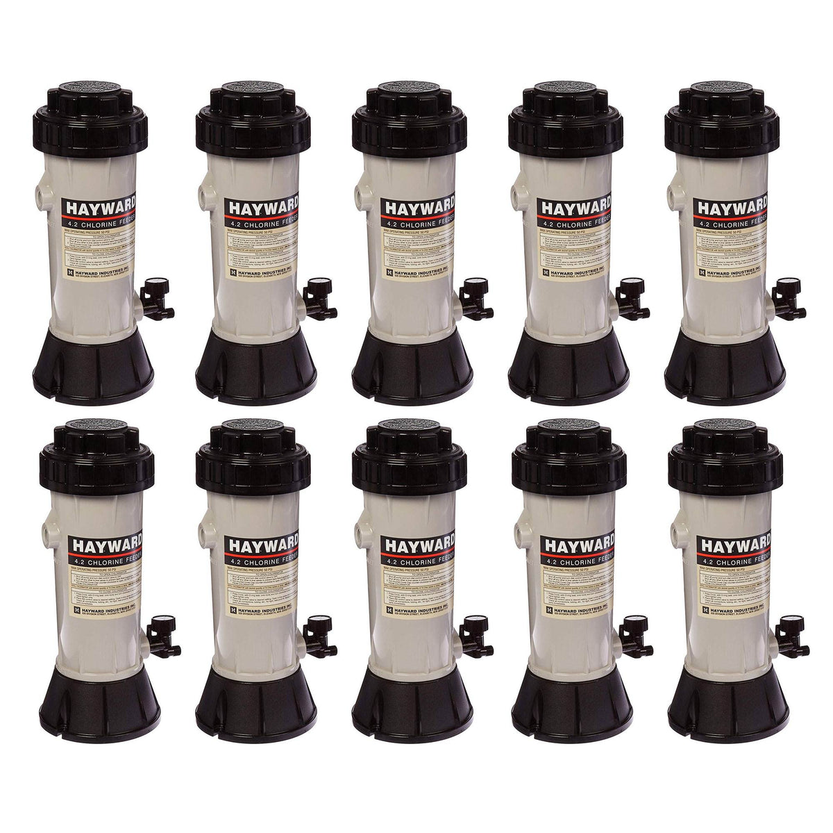 Hayward CL110 Automatic Swim Pool Off-Line Trichlor Chlorine Feeder (10 Pack)