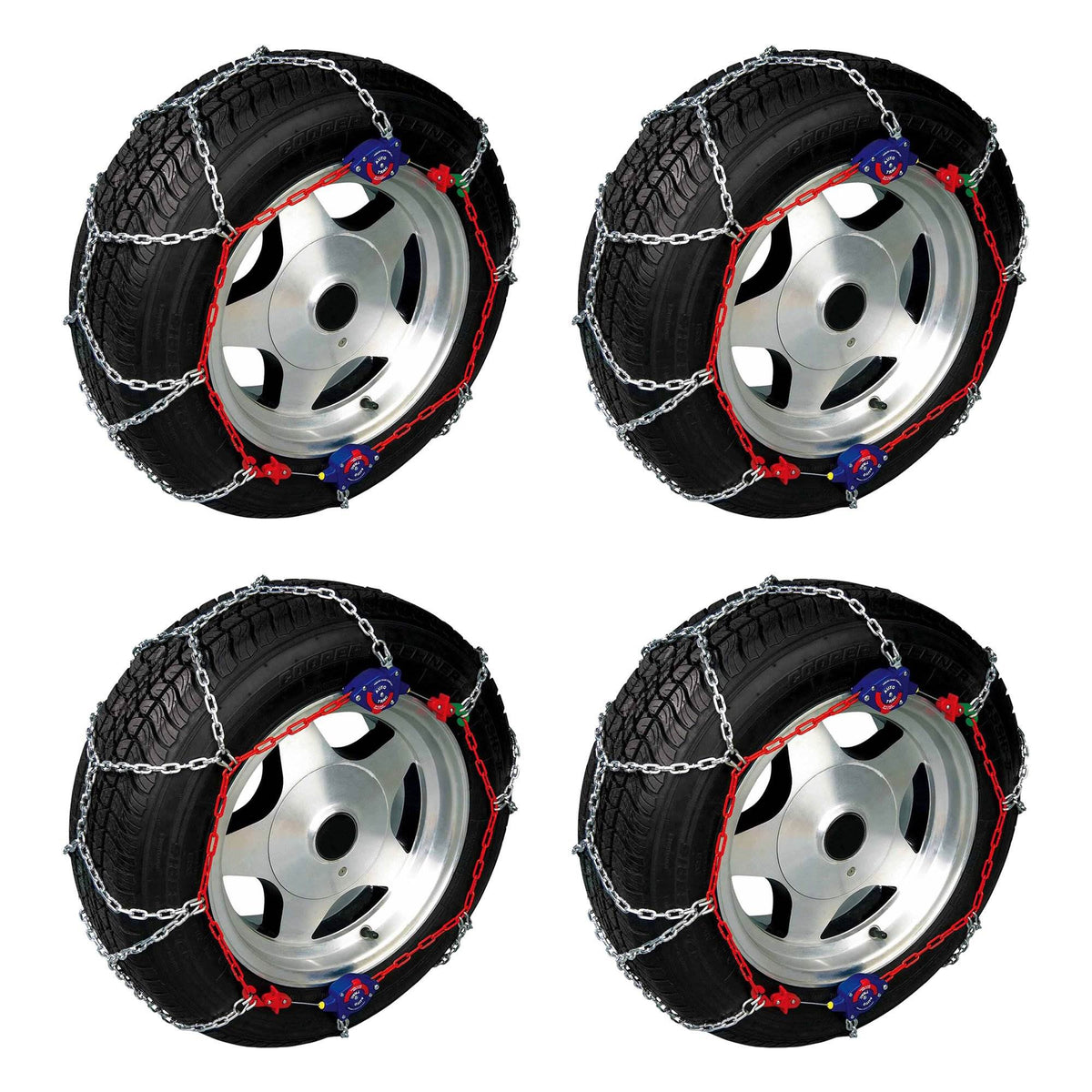 Auto-Trac 154505 Series 1500 Pickup Truck/SUV Traction Snow Tire Chains, 8 Pack
