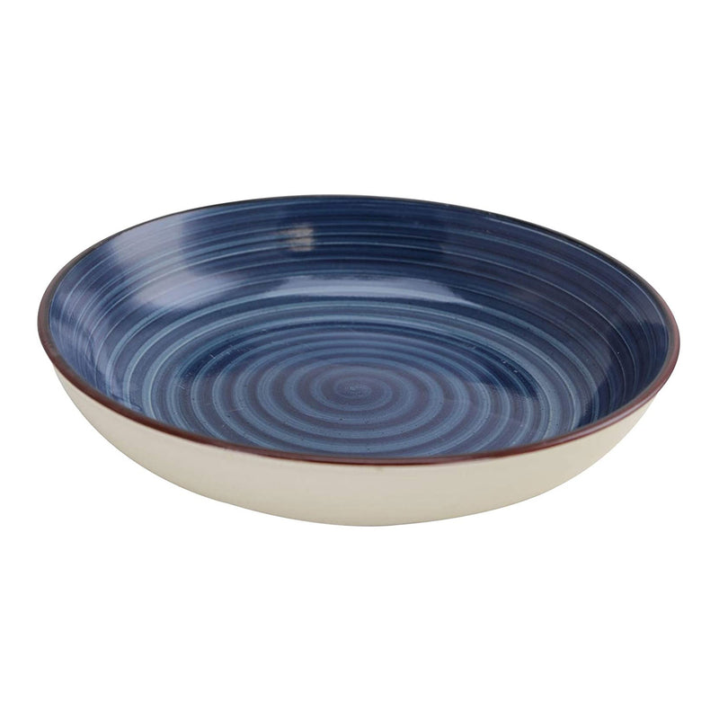 Gibson Color Speckle 4 Piece Stoneware Pasta Bowl Dish Set, Assorted Colors - VMInnovations