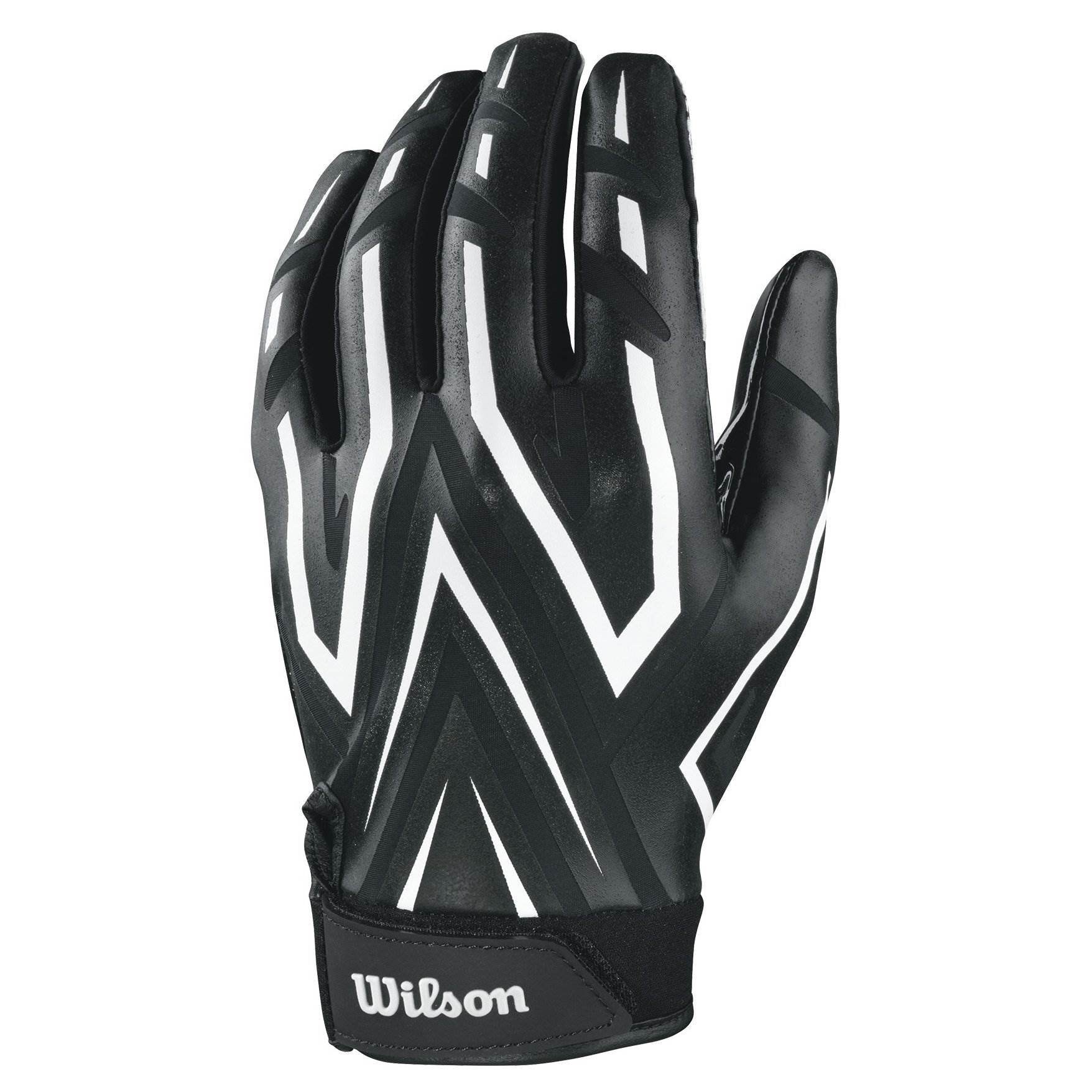 Wilson Black Adult MVP Clutch Skill Football Receiver Gloves, Small (6 Pack) - VMInnovations
