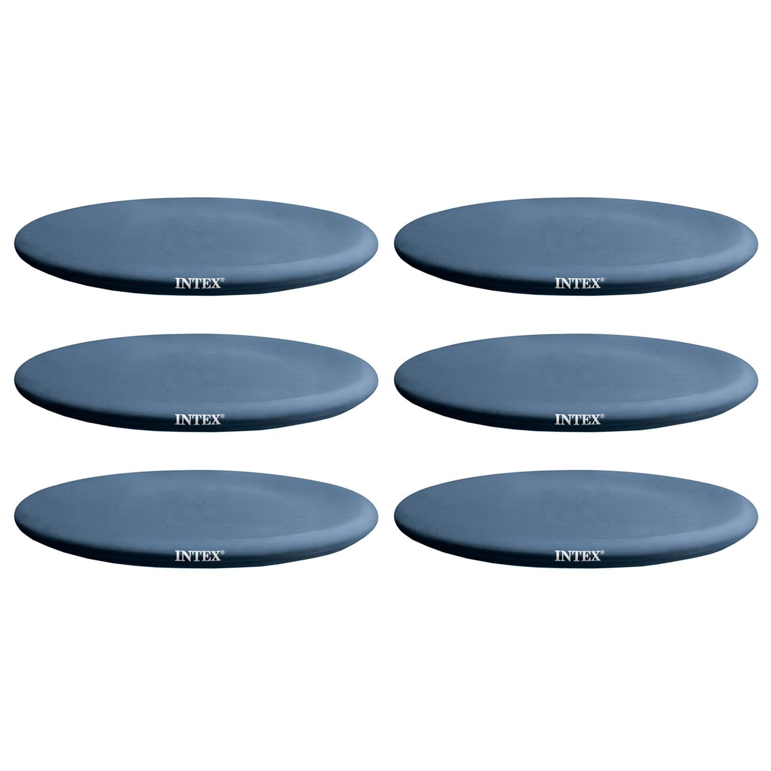 Intex 13' x 12" Easy Set Above Ground Rope Tie PVC Vinyl Pool Cover (6 Pack)