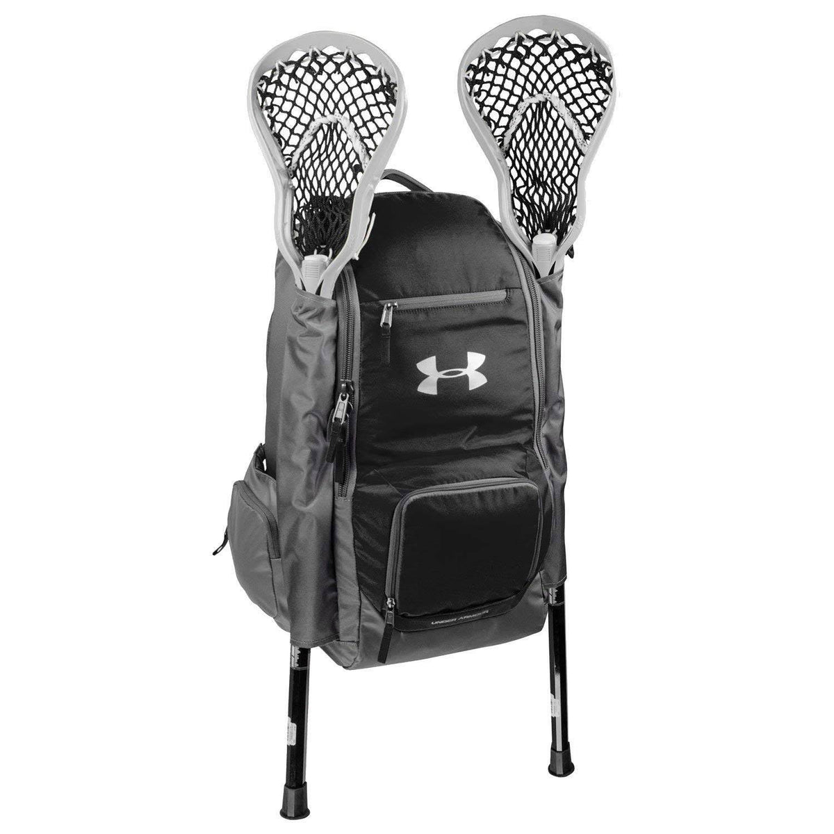 Under Armour 2 Stick Water Resistant Lacrosse Gear Backpack Bag, Black (OpenBox)