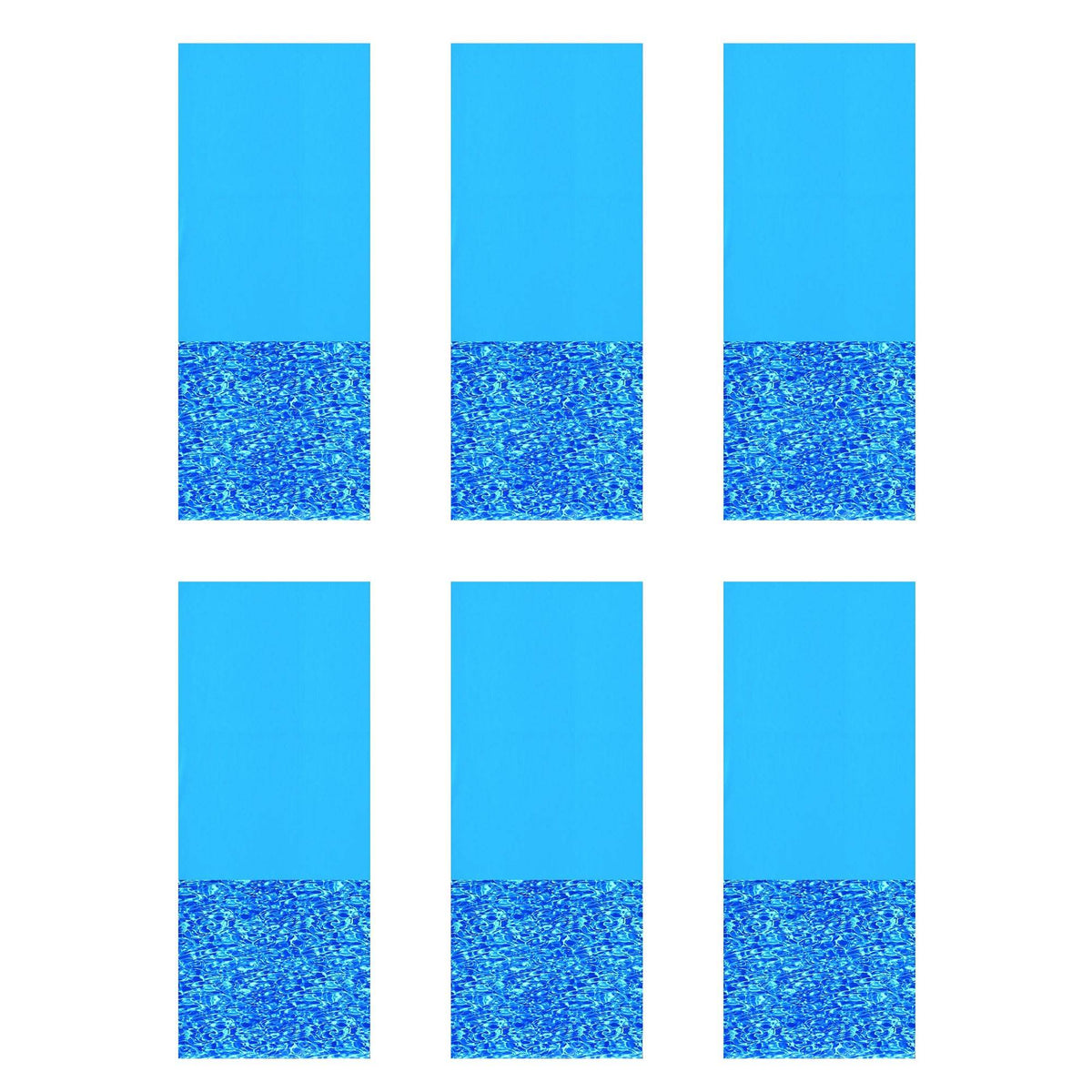 Swimline 24 Foot Round Above Ground Swimming Pool Wall Overlap Liner (6 Pack)
