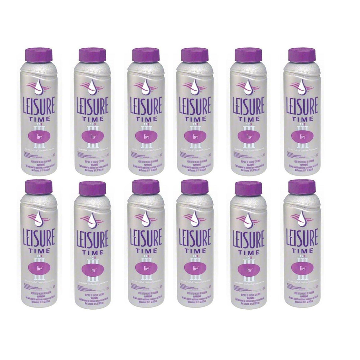 Leisure Time Step 3 Free Biguanide Based Spa Hot Tub Sanitizing System (12 Pack)