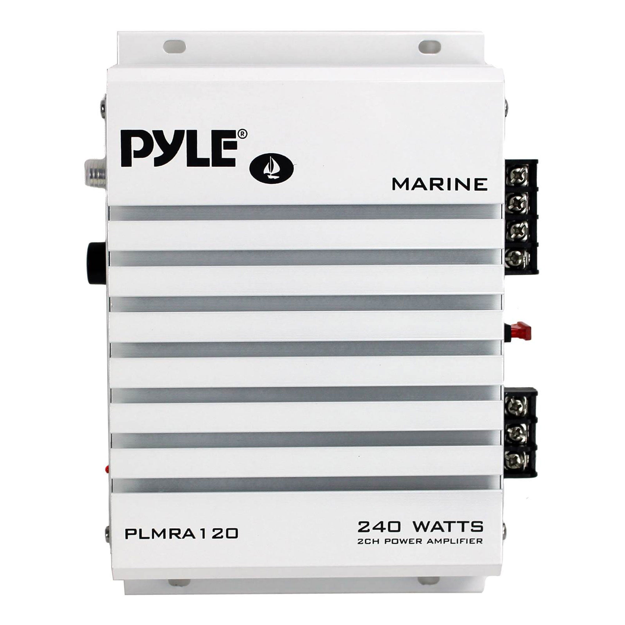 Pyle 240W 2 Channel Marine + Boat Waterproof Amplifier Audio Amplifier (12 Pack)