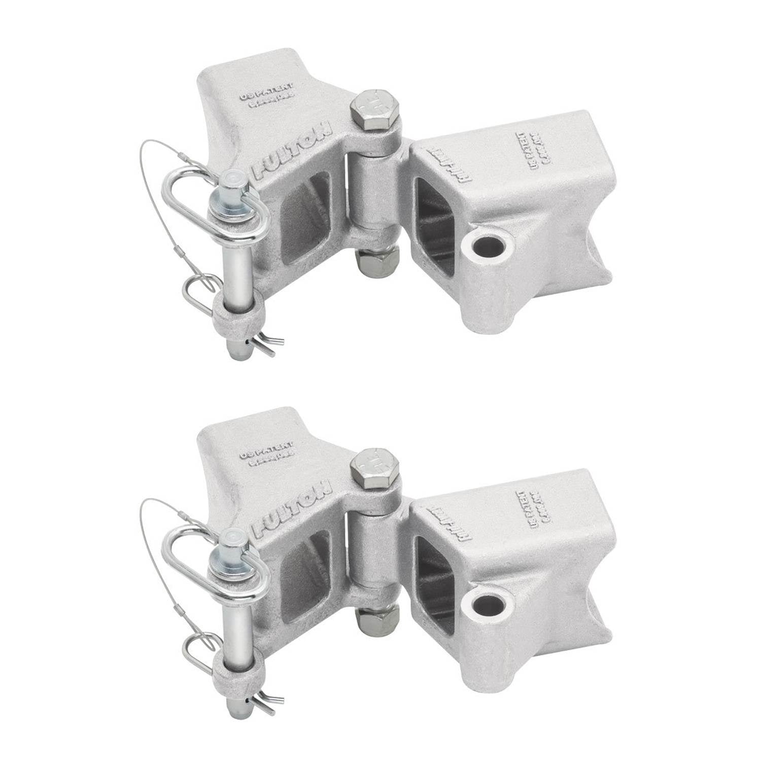 Fulton 2 x 3" 5000 Lbs Max Load Trailer Tongue Bolt Fold Away Hinge Kit (2 Pack) - VMInnovations