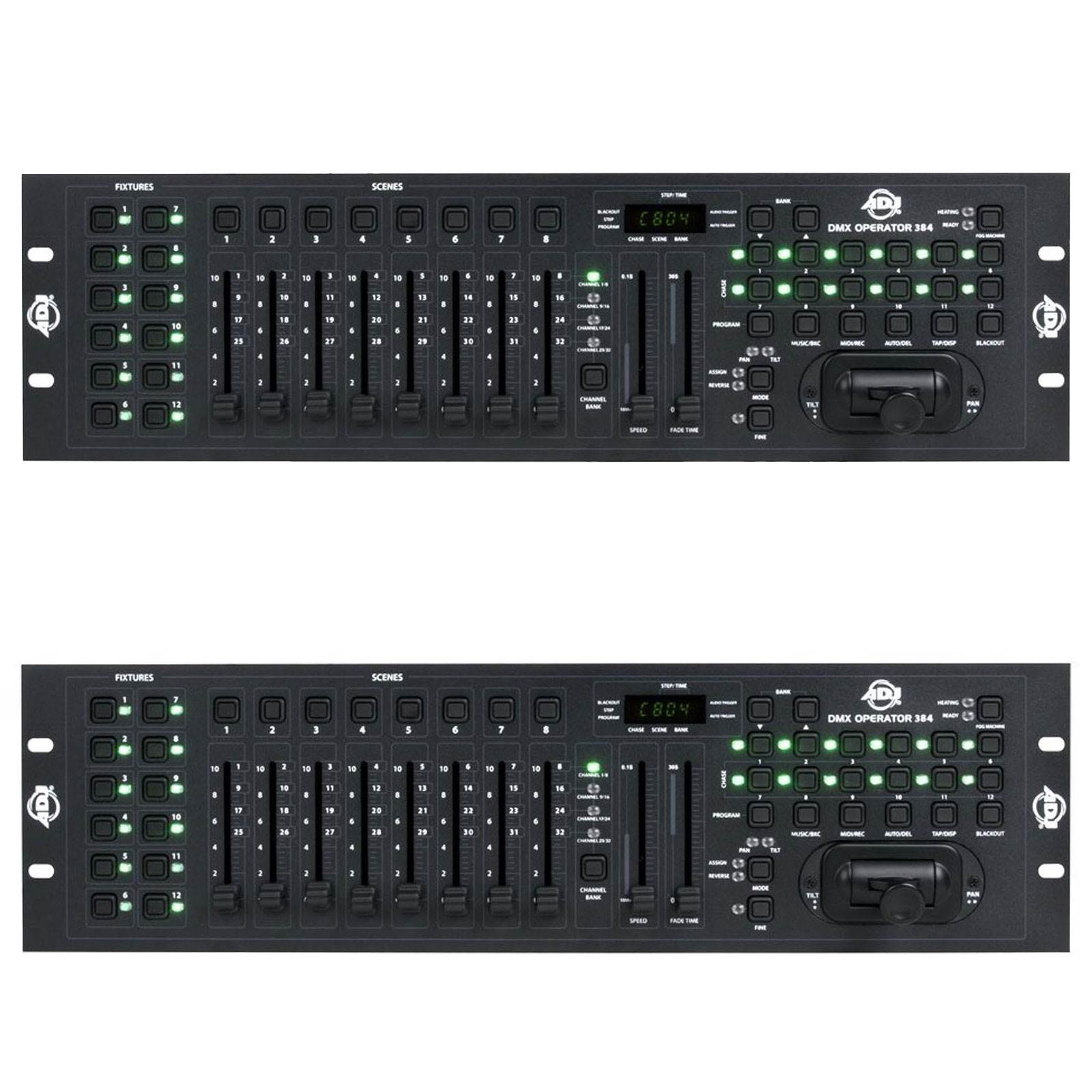 American DJ DMX and MIDI Operator 384 Channel Light Controller (2 Pack)