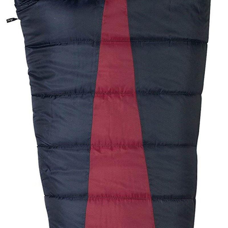 Slumberjack Latitude Zero Degrees Polyester Mummy Sleeping Bag, Red (2 Pack)