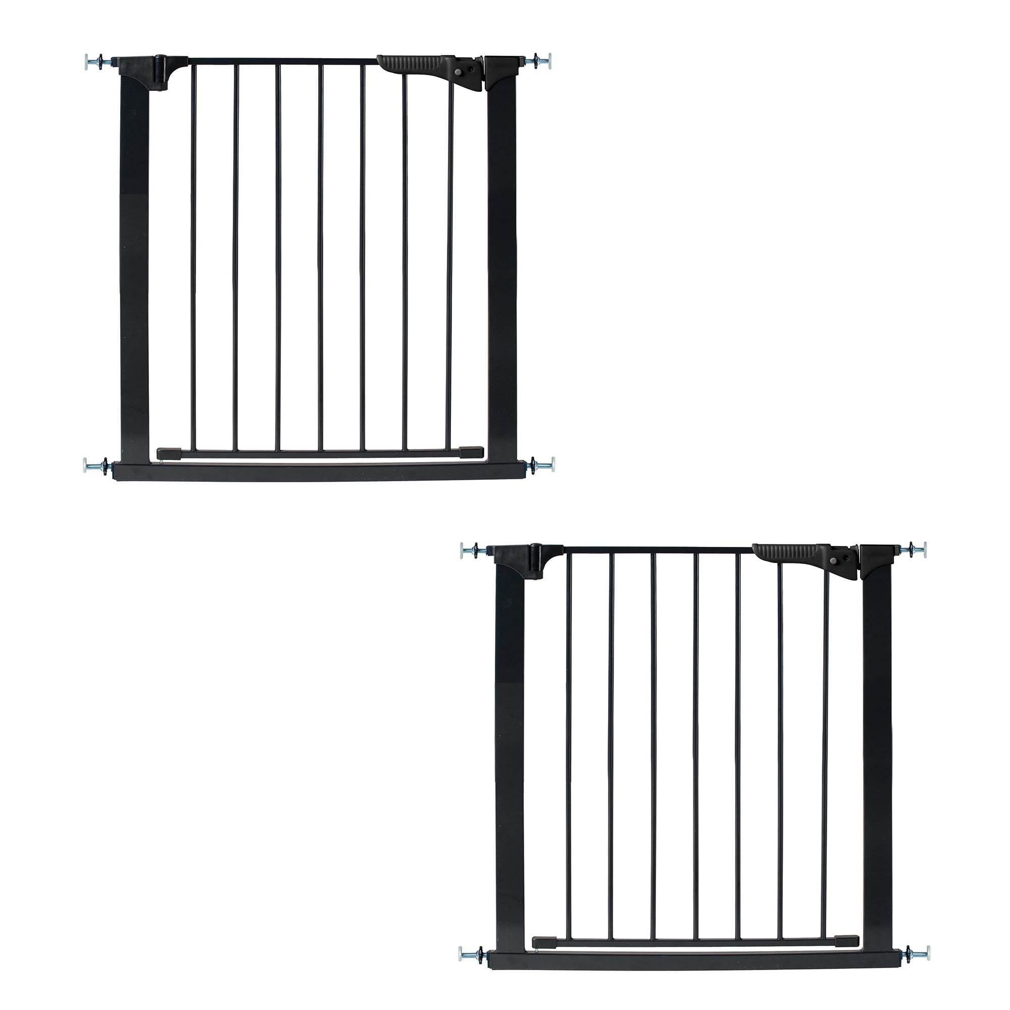 KidCo G1001 Gateway Steel Baby and Kids Doorway Safety Gate, Black (2 Pack)