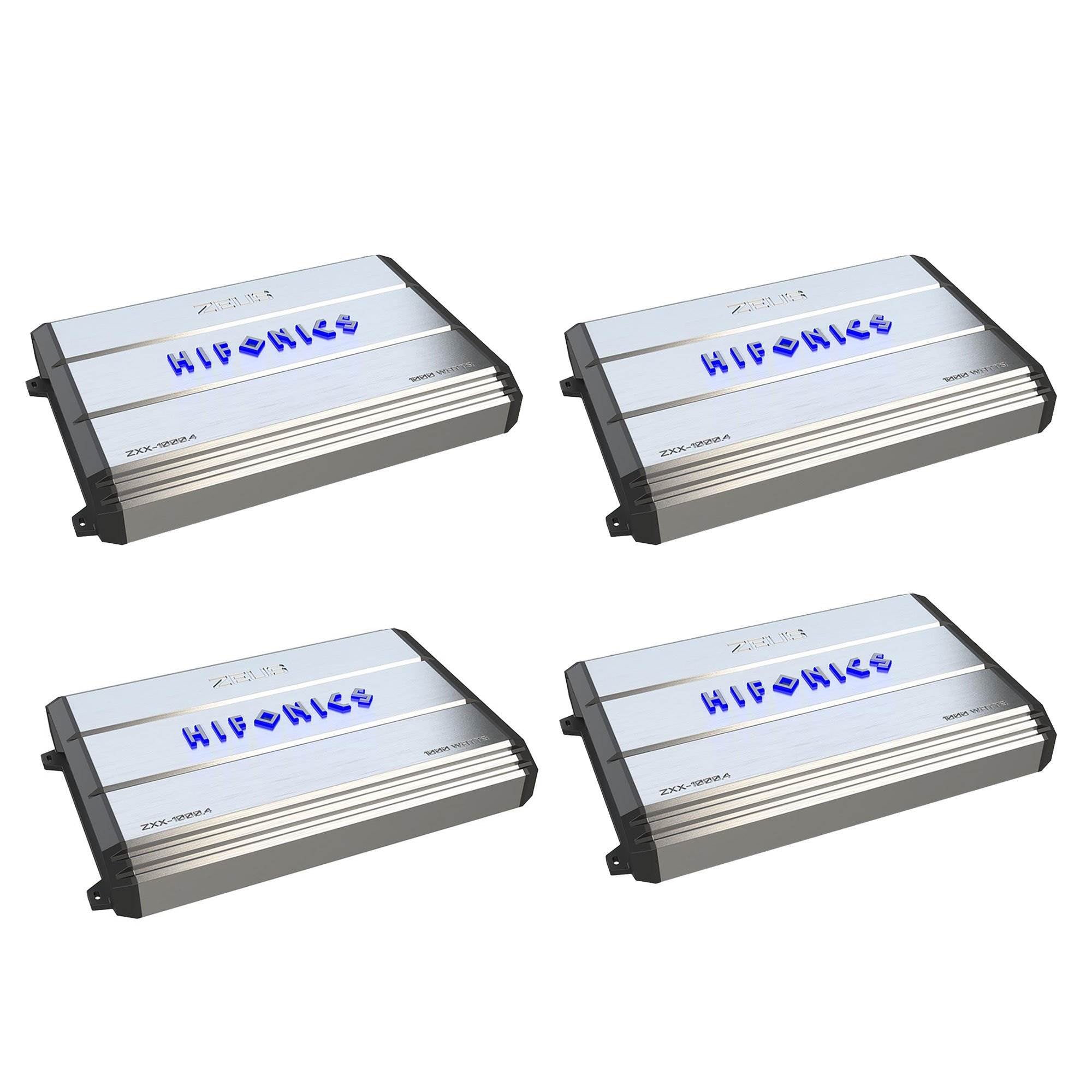 Hifonics 1000 Watt 4 Channel Class A/B Bridgeable Car Amp Amplifier (4 Pack)
