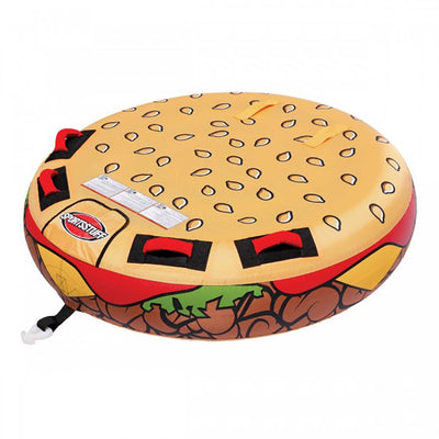Sportsstuff 58 Inch Inflatable 2 Rider Cheeseburger Towable Lake Tube (3 Pack)