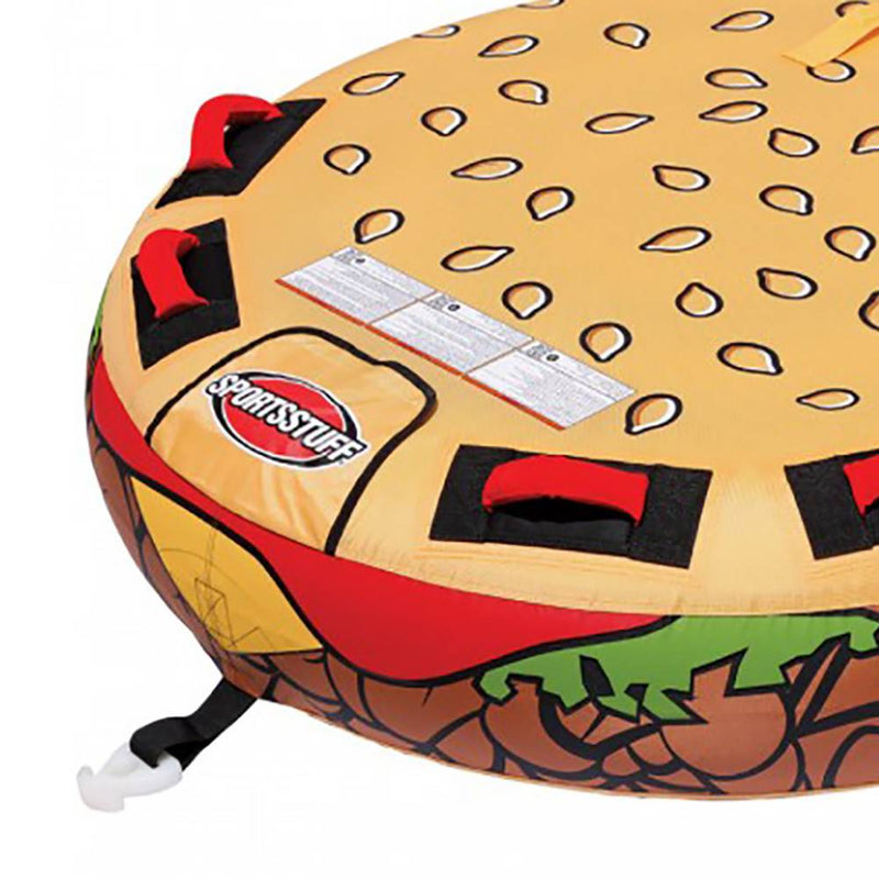 Sportsstuff 58 Inch Inflatable 2 Rider Cheeseburger Towable Lake Tube (3 Pack)