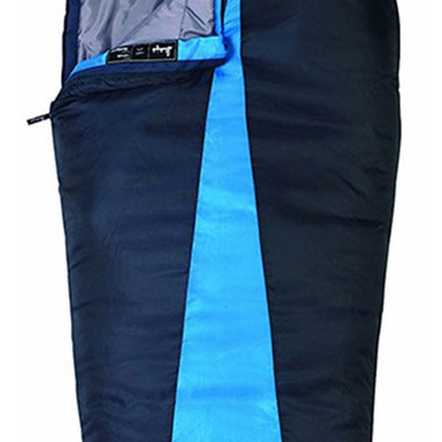 Slumberjack Latitude 40 Degree Polyester Mummy Sleeping Bag, Blue (2 Pack)