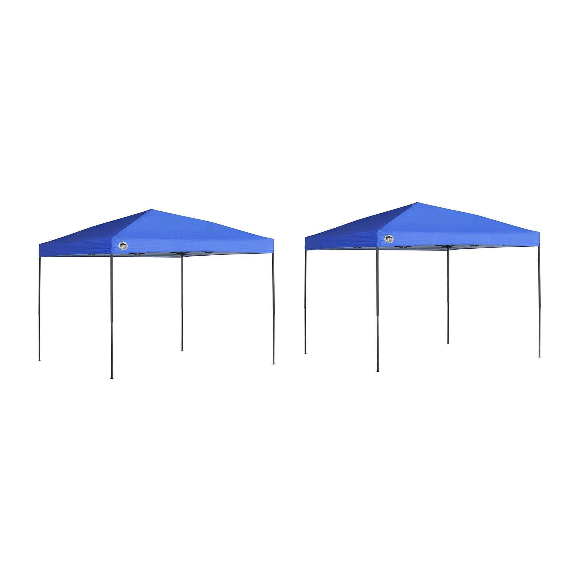 Quik Shade 10' x 10' Instant Straight Leg Pop Up Outdoor Canopy Shelter (2 Pack)