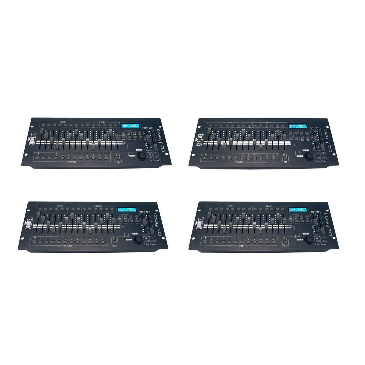 Chauvet DJ Obey 70 384 Channel LED Light, Fog & Strobe DMX Controller (4 Pack)