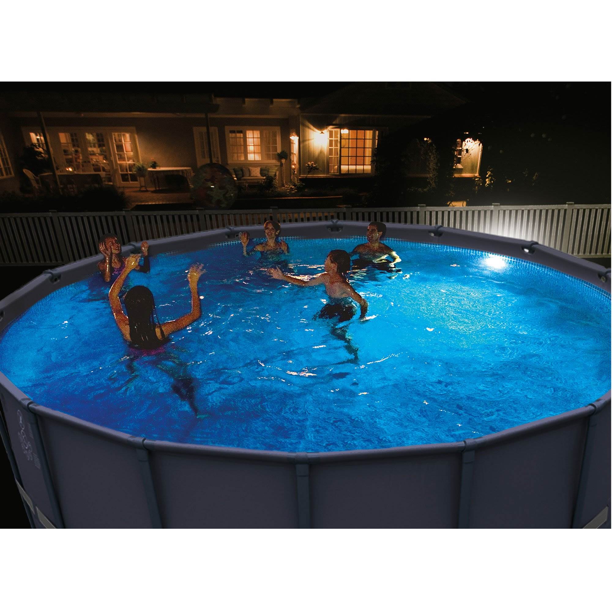 Intex Above Ground Multi Color LED Magnetic Pool Wall Light (Open Box) (4 Pack) - VMInnovations