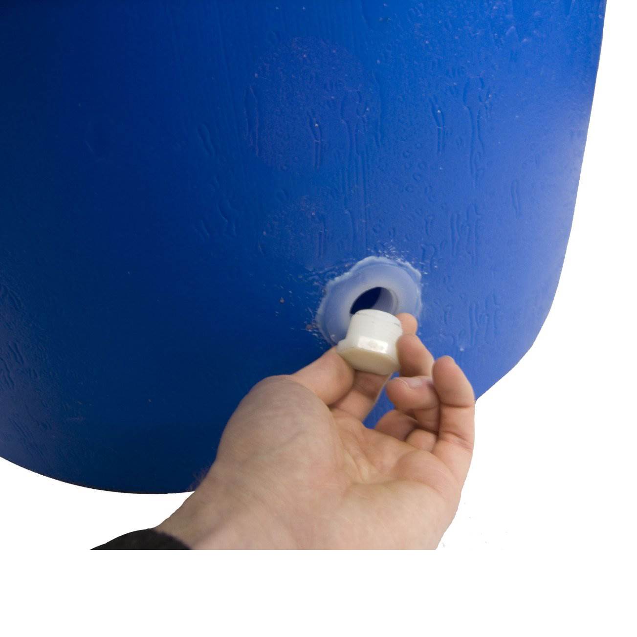 Good Ideas Blue 55G Recycled Plastic Rainwater Collection Barrel Drum (Damaged)