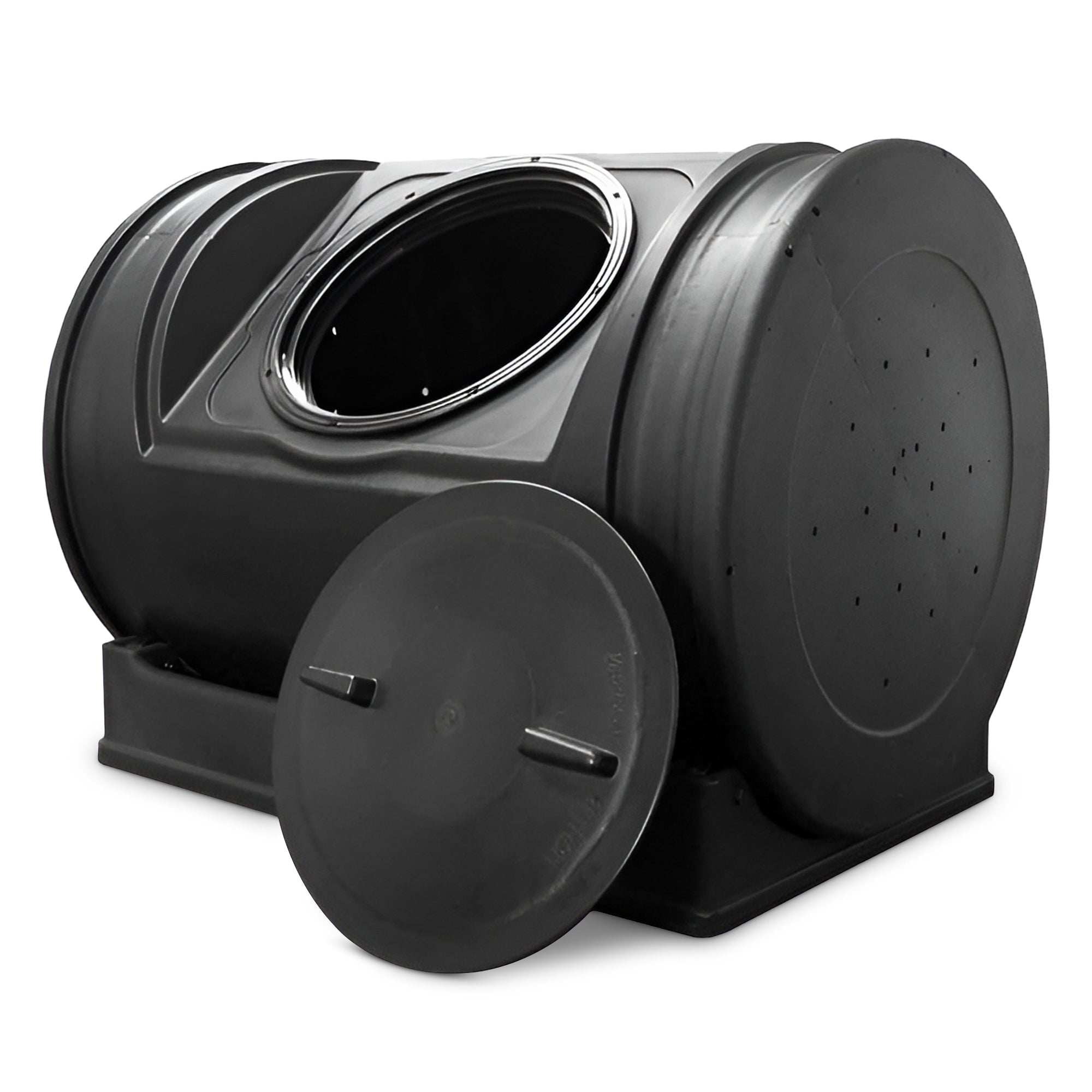Good Ideas Compost Wizard Jr Large Patio Garden Bin Container, Black (Open Box) - VMInnovations