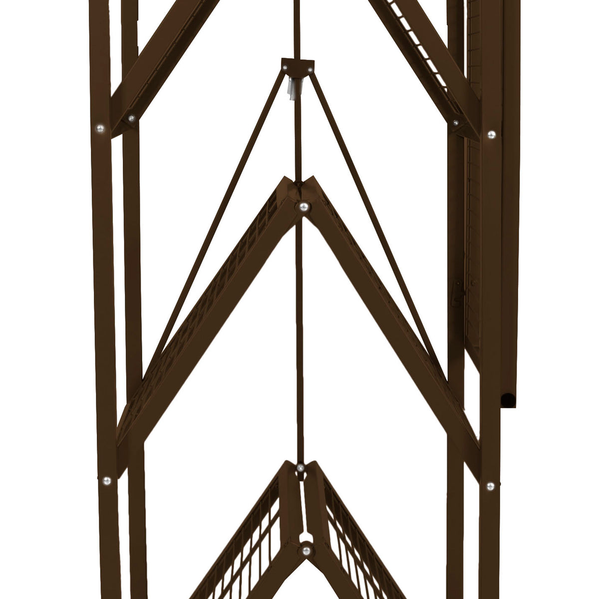 Origami 4-Shelf Multi-Purpose Foldable Storage Rack, Bronze (Used)