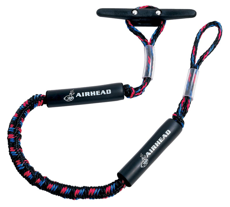 AIRHEAD Bungee Dock Line 4 Feet Boat Cord, Stretches to 5.5 Ft (6 Pack)