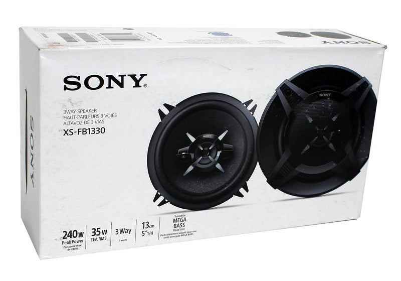 Sony XS-FB1330 5.25" 240 Watt 3-Way Car Audio Speakers Stereo XSFB1330 (12 Pack)