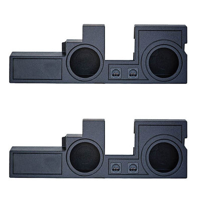 Q Power Dual 10" Ported Enclosure Sub Box for Ford Super Duty 00-16 (2 Pack)