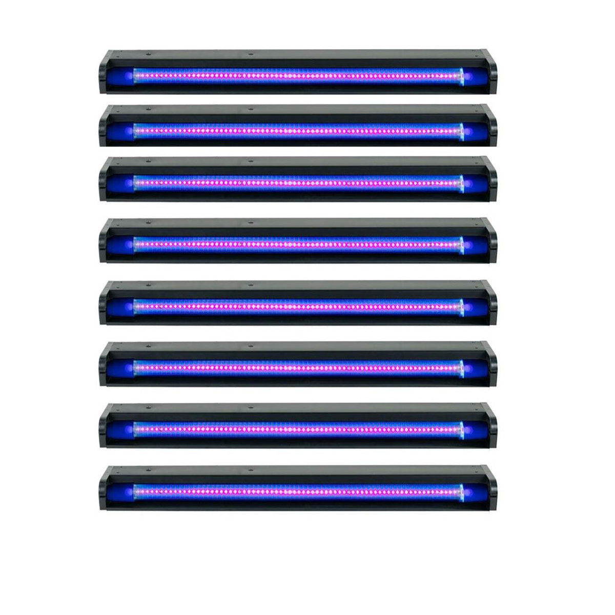 American DJ Startec 24" 12W Stage Party UV LED Black Light Strip Bar (8 Pack)