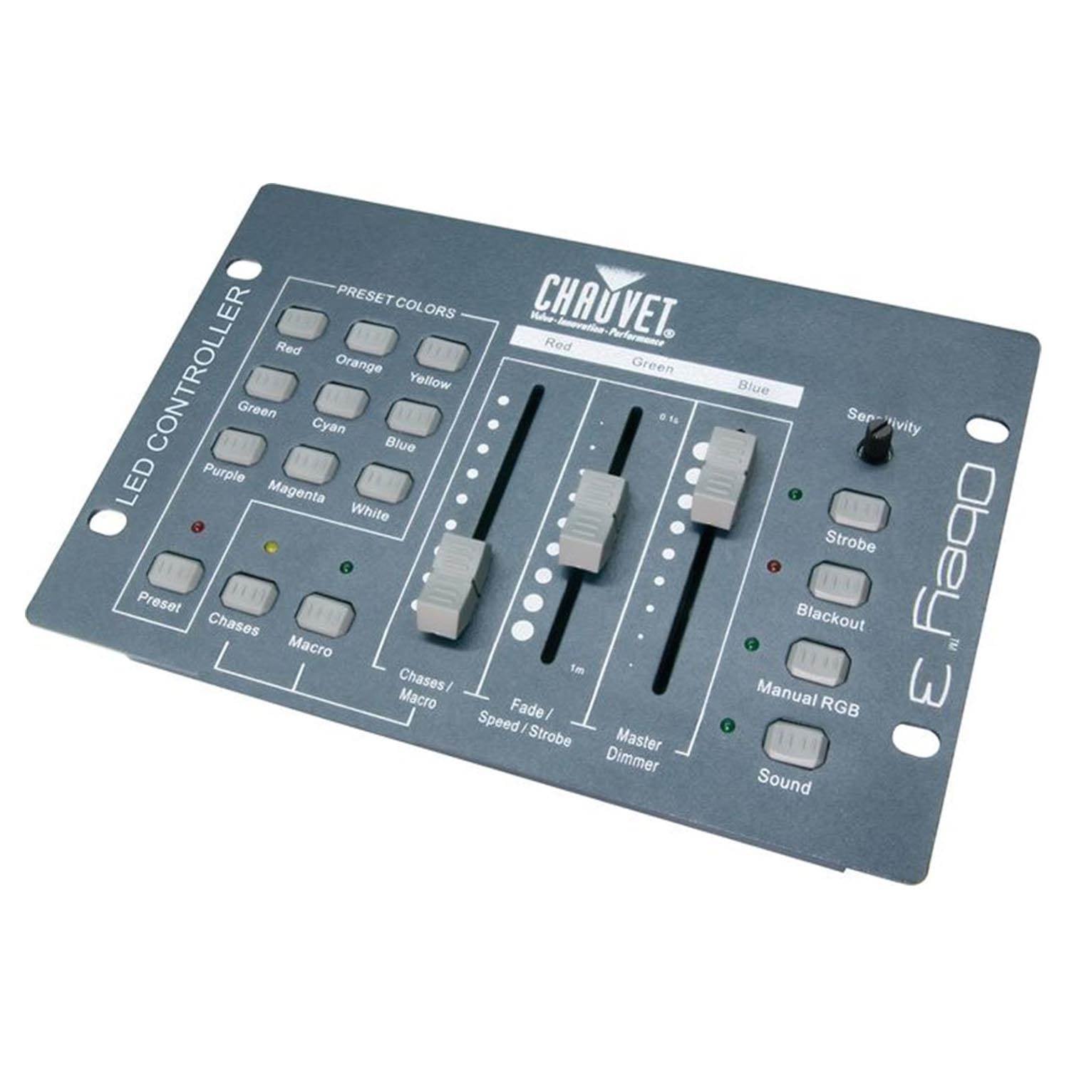 Chauvet DJ OBEY 3 DMX 512 Adjustable Sound Active LED Light Controller (6 Pack)
