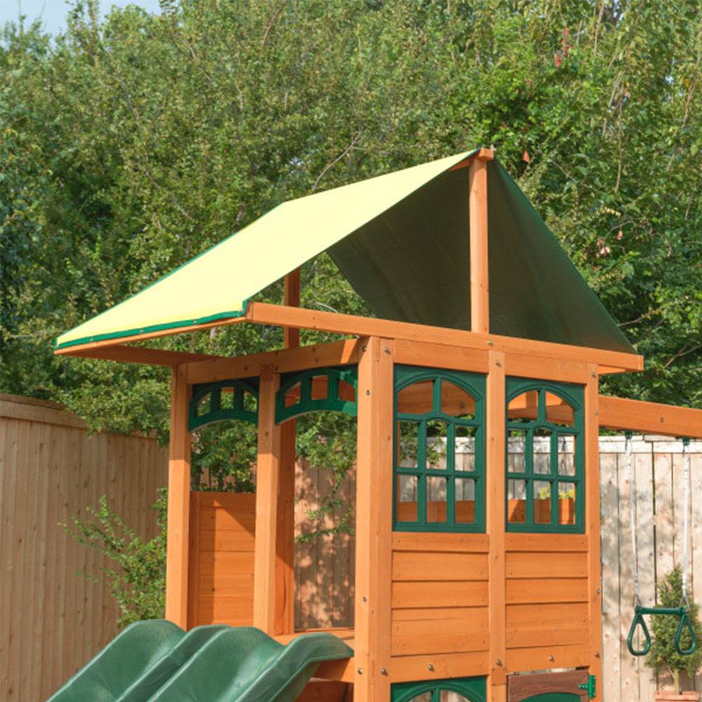 KidKraft Treasure Cove Wooden Outdoor Children Kids Playset Swingset Playground