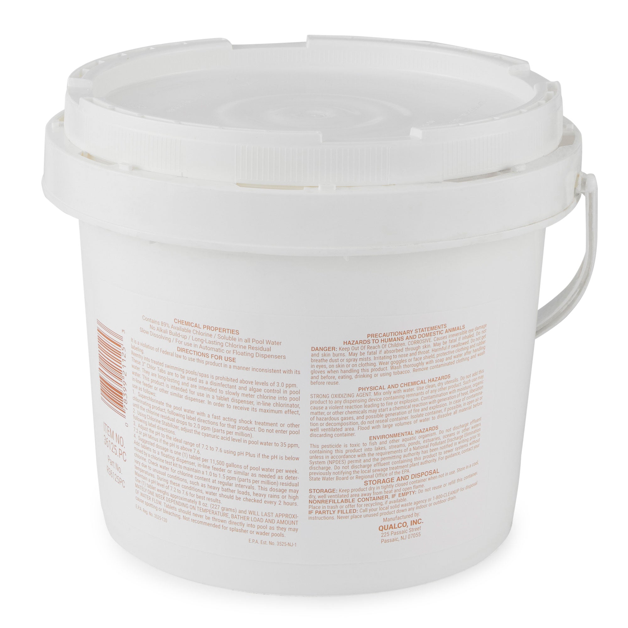 Pool Care 36125 Swimming Pool Chemical 3 Inch Chlorine Tablets, 25 Pounds