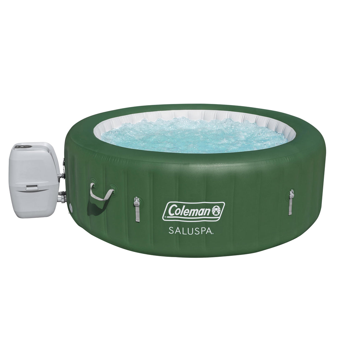 Coleman SaluSpa 6 Person Inflatable Hot Tub, Green - VMInnovations