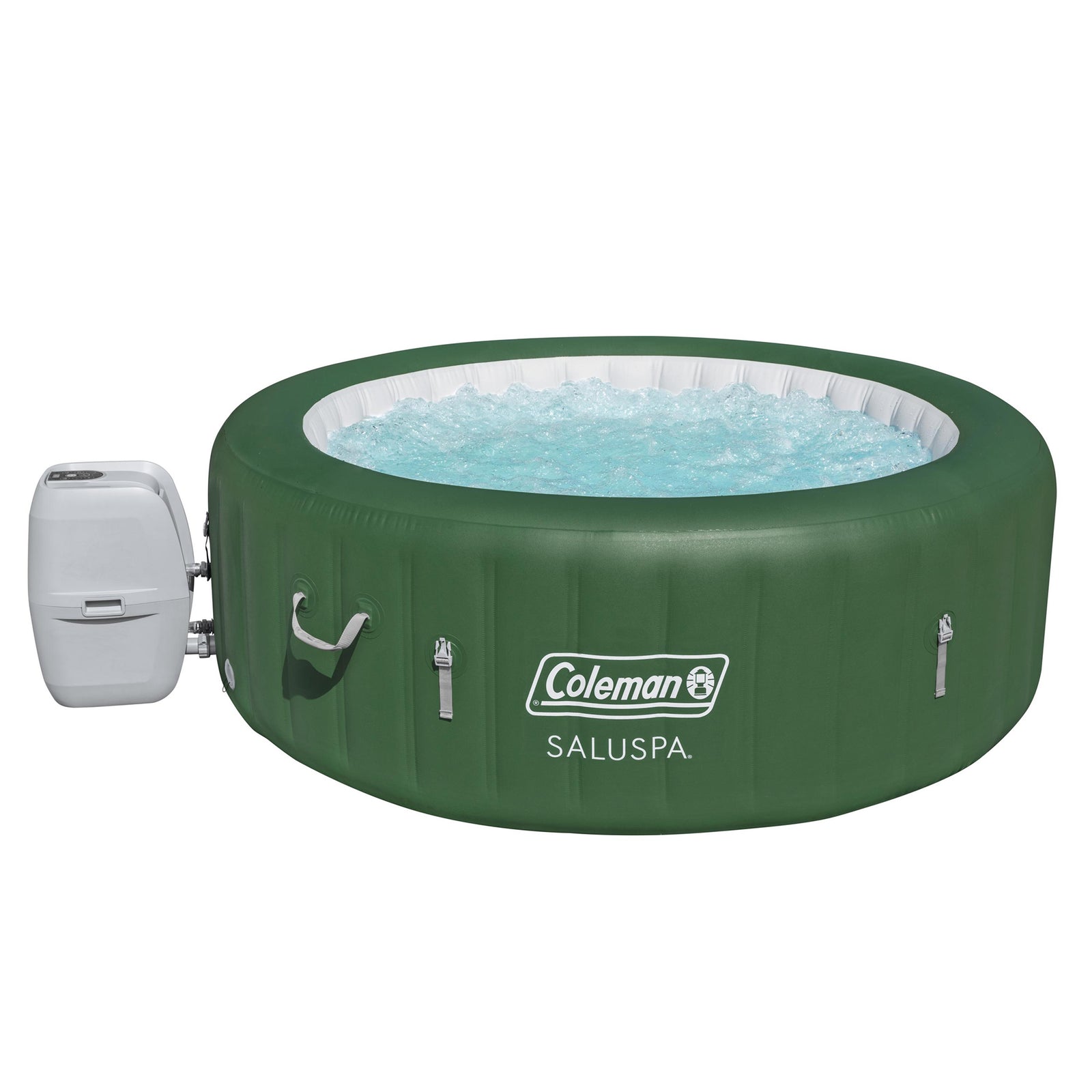 Coleman SaluSpa 6 Person Inflatable Hot Tub, Green - VMInnovations