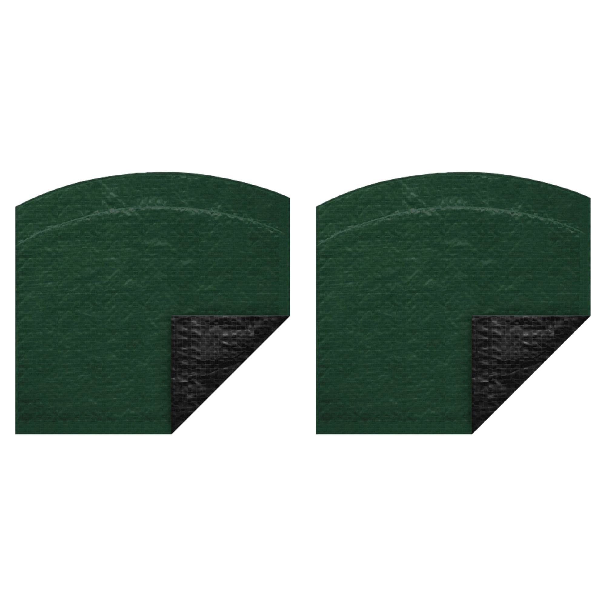 Swimline 21 Foot Round RipStopper Above In Ground Swimming Pool Cover (2 Pack) - VMInnovations