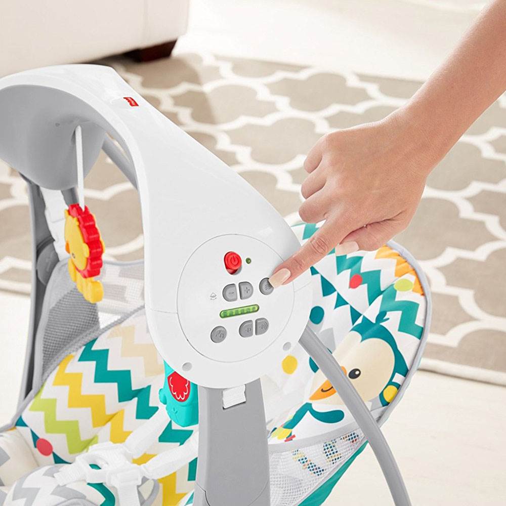 Fisher Price Colorful Carnival 6 Speed Take Along Infant Swing & Seat (2 Pack)