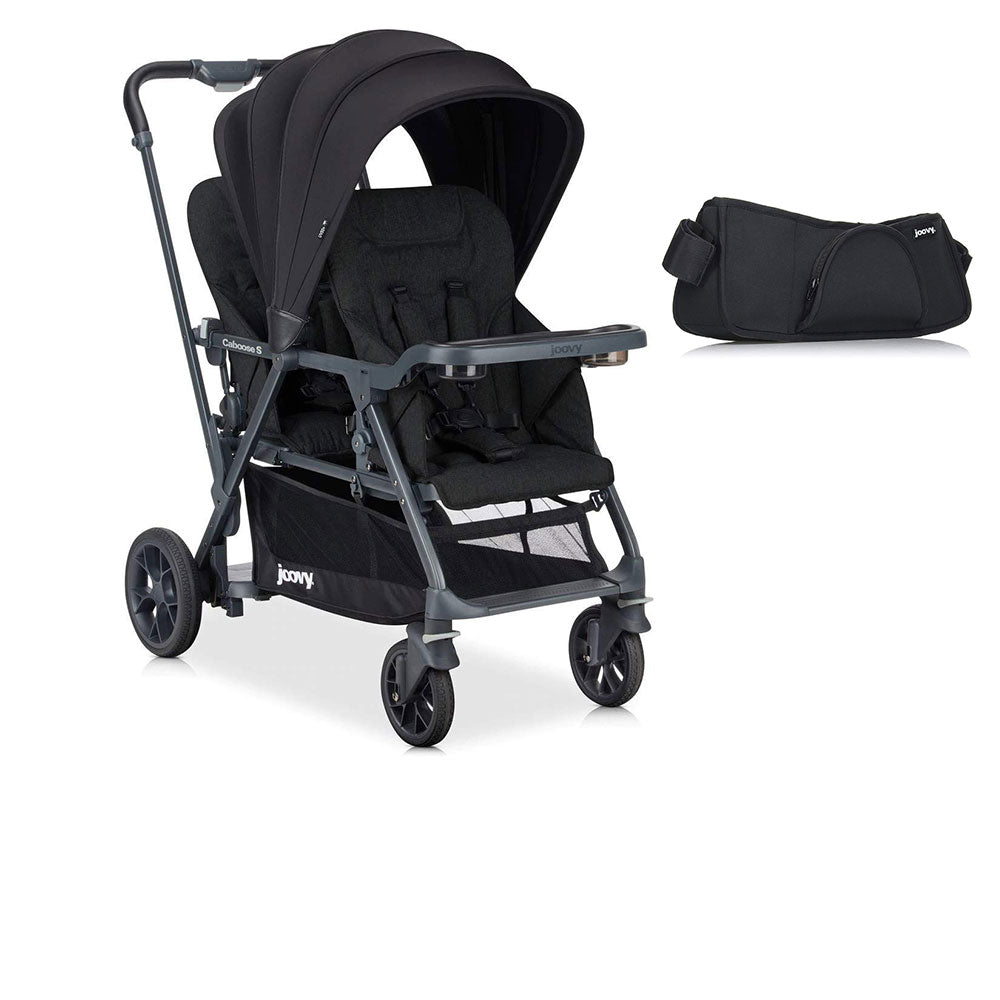 Joovy Folding Sit and Stand Double Stroller w/ Parent Organizer - VMInnovations