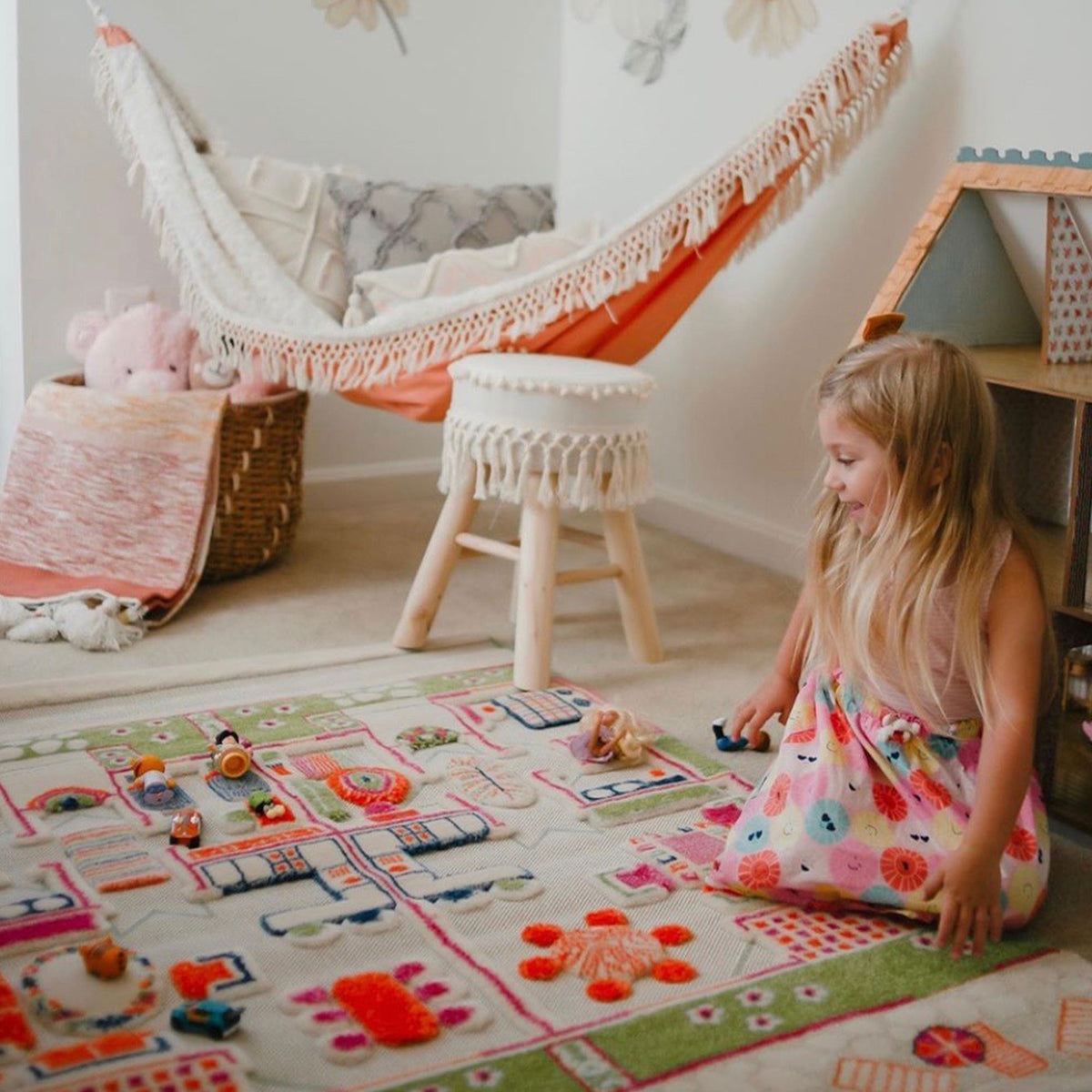IVI 3D Play Carpet 59 x 39-inch Soft Beach House Floor Rug Mat for Kids, Medium - VMInnovations