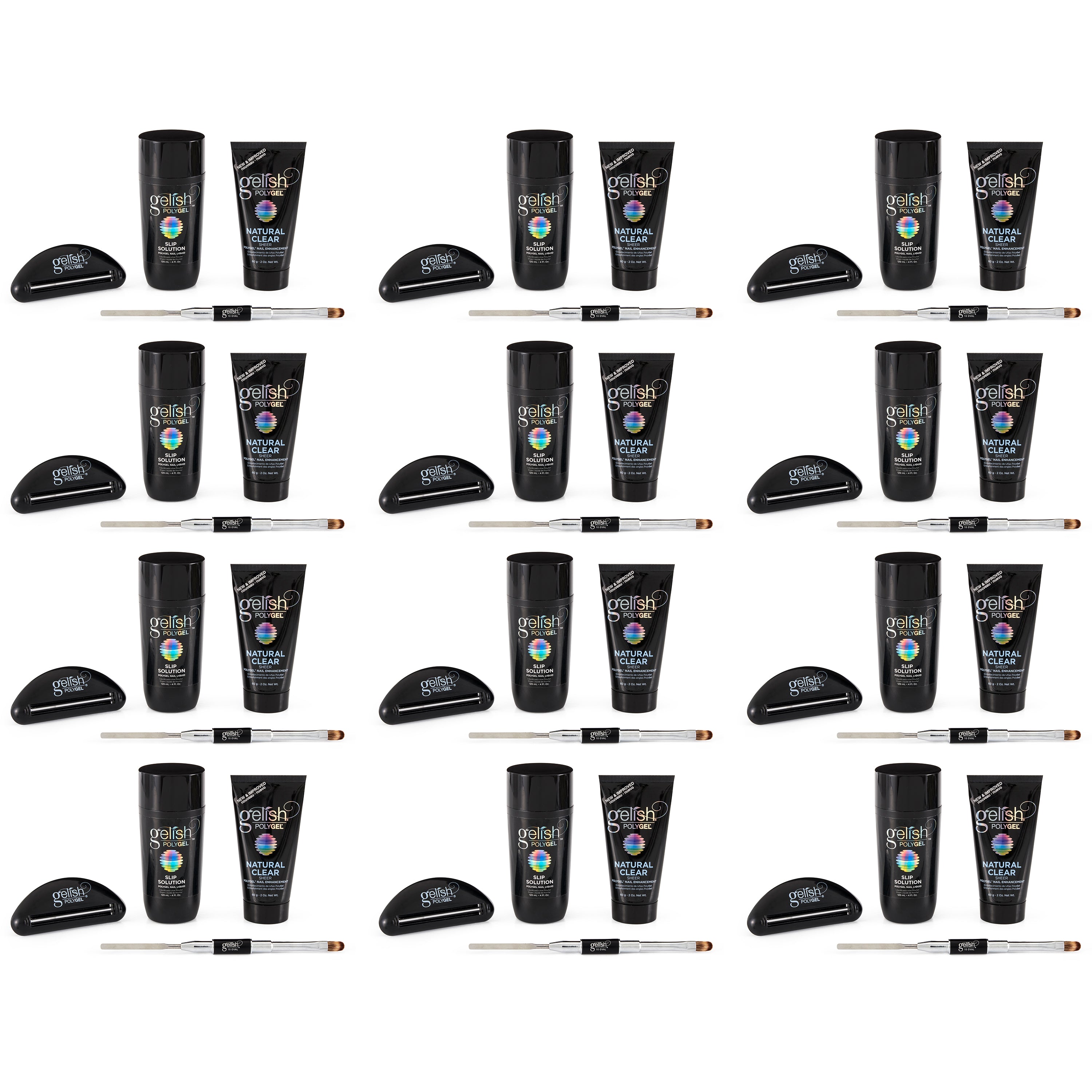 Gelish PolyGel Professional Nail Technician Enhancement Start Kit (12 Pack)