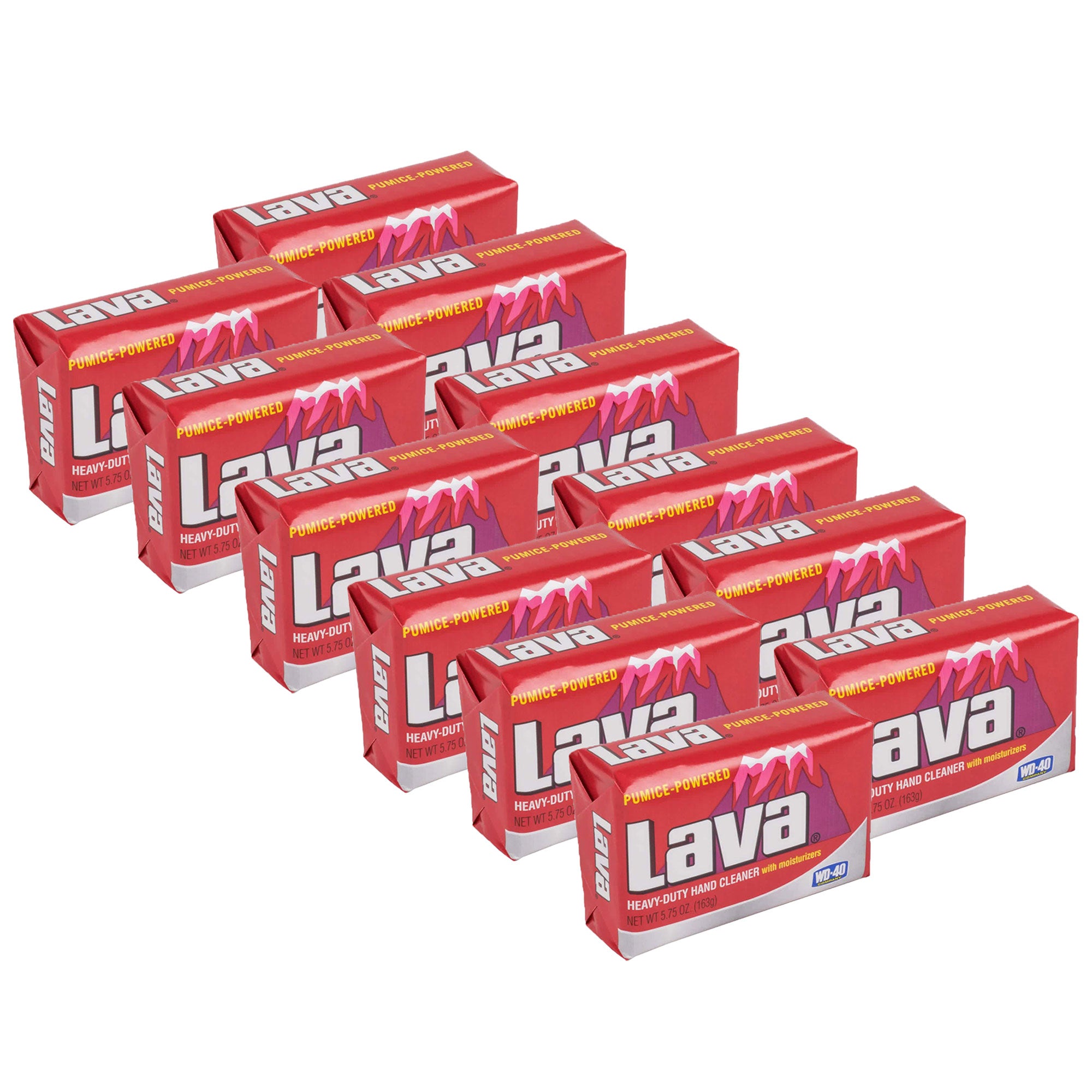Lava 10185 Pumice Hand Cleaning and Moisturizing Bar Soap 5.75 Ounces (12 Pack)