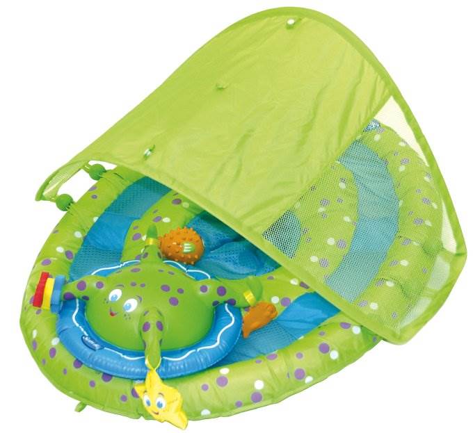 SwimWays Baby Spring Float Activity Center Pool Raft with Sun Canopy (2 Pack) - VMInnovations