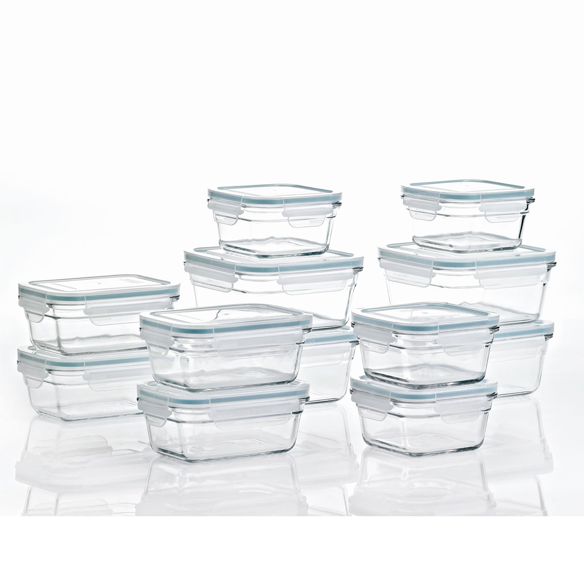 Oven and Microwave Safe Glass Storage Containers 24 Piece Set(OpenBox)