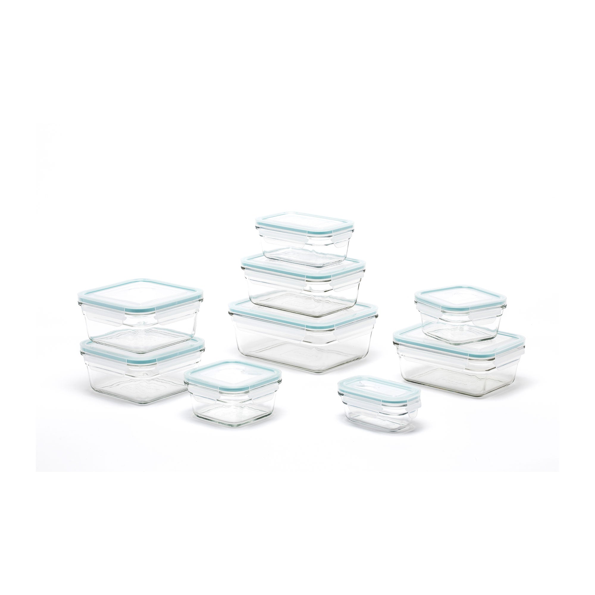 Glasslock Oven and Microwave Safe Glass Food Storage Containers 18 Piece (Used)