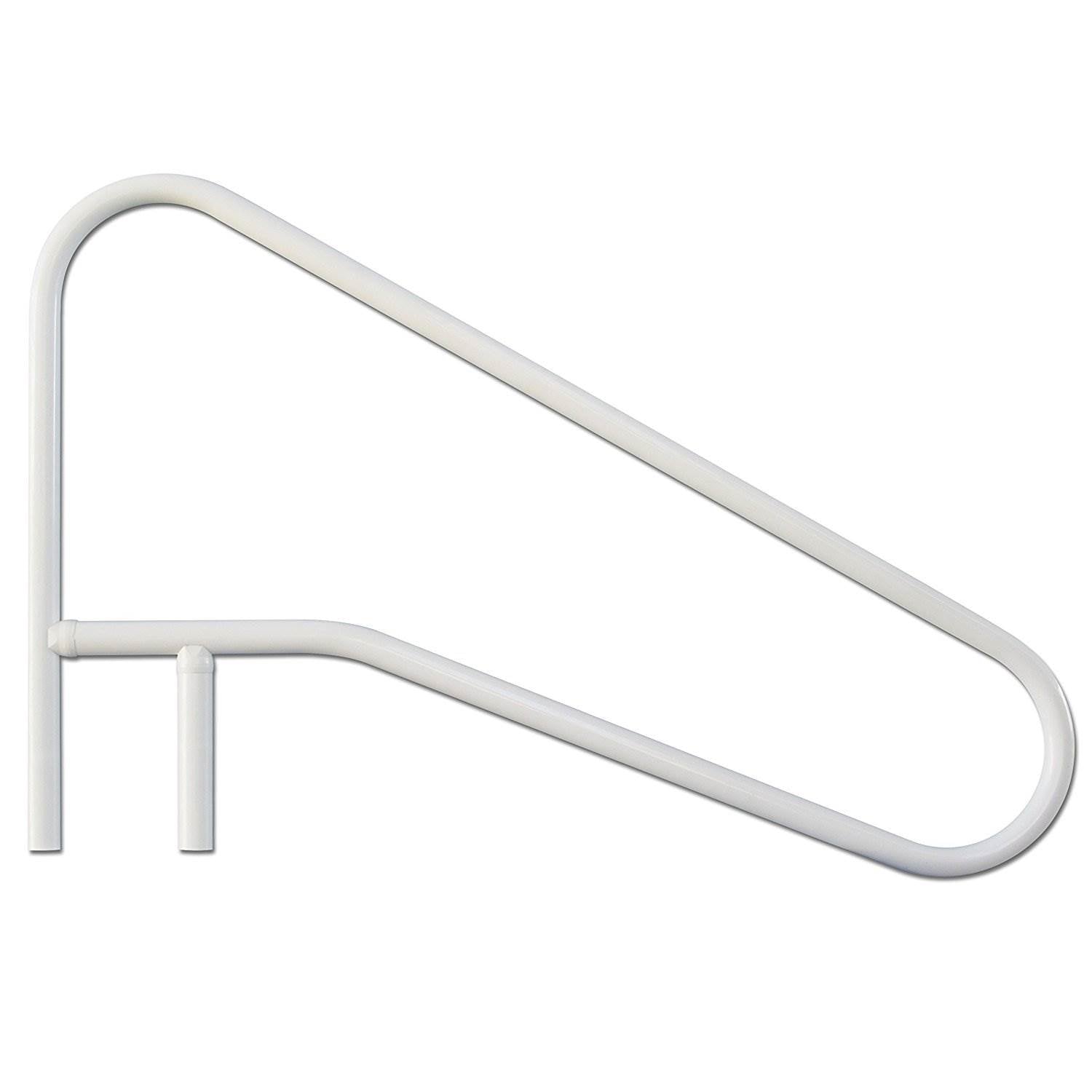 Saftron 3 Bend Weather Resistant In Water Polymer Pool Handrail, White (6 Pack) - VMInnovations