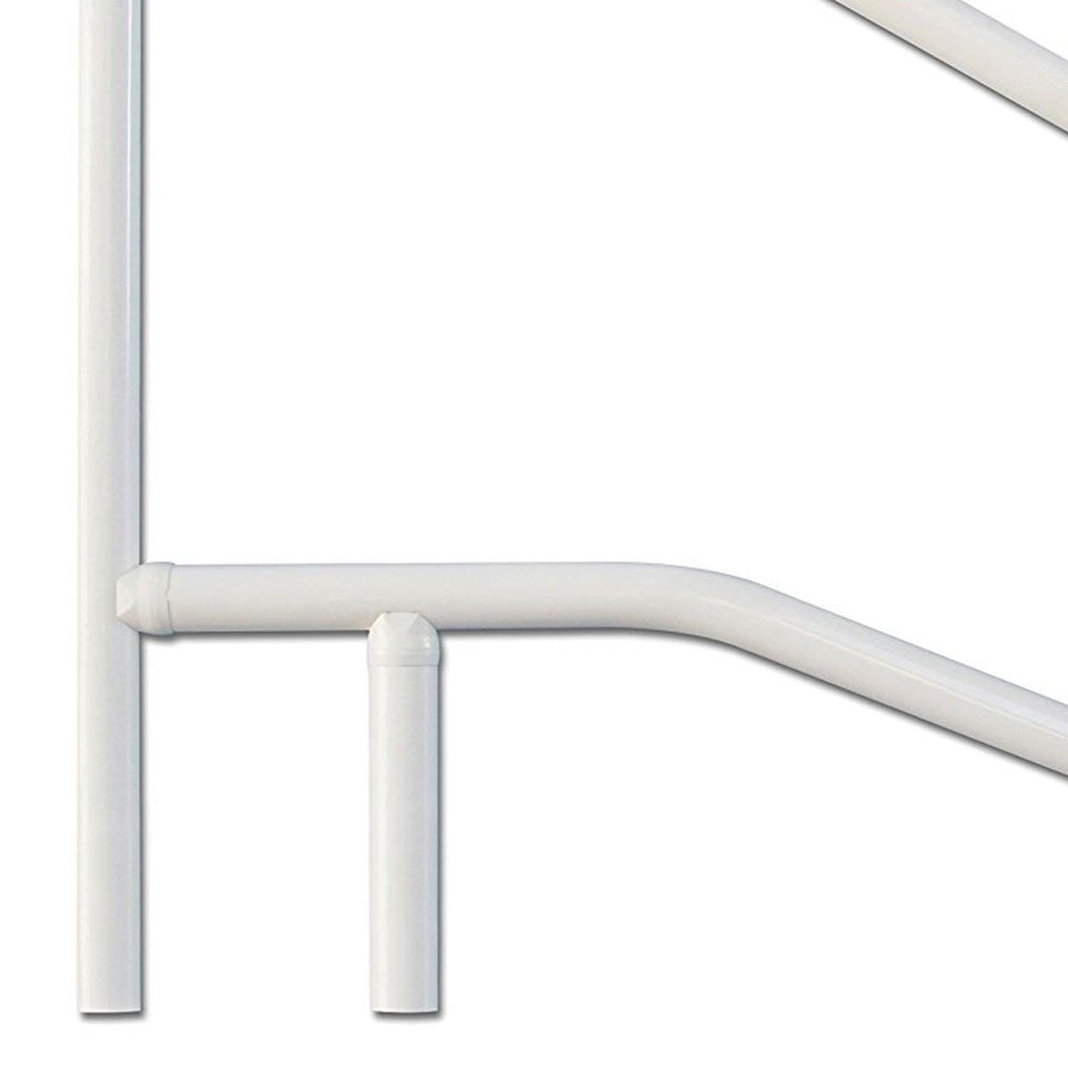 Saftron 3 Bend Weather Resistant In Water Polymer Pool Handrail, White (6 Pack)