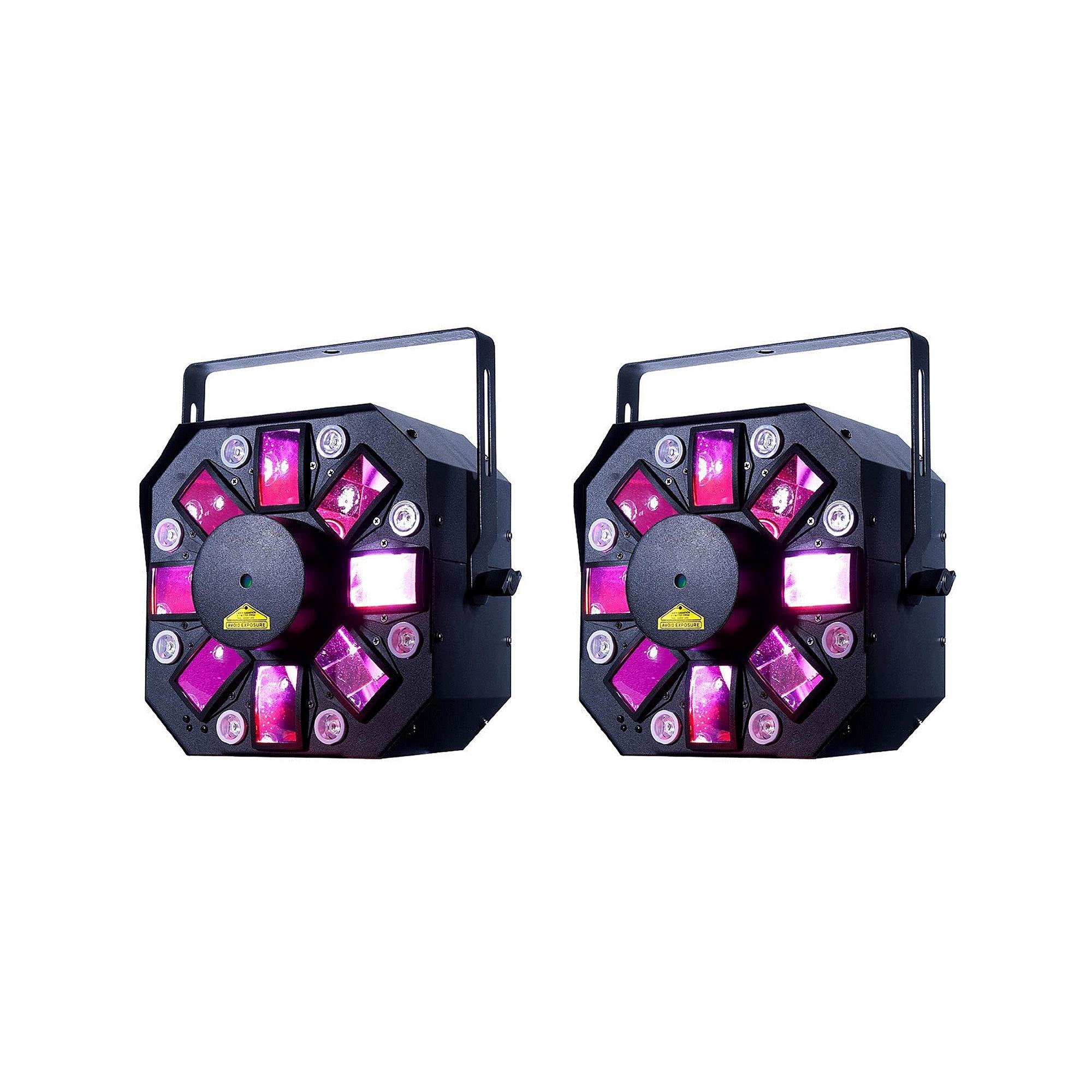 American DJ Stinger II 3 in 1 FX Moonflower Laser & UV Black Light (2 Pack)